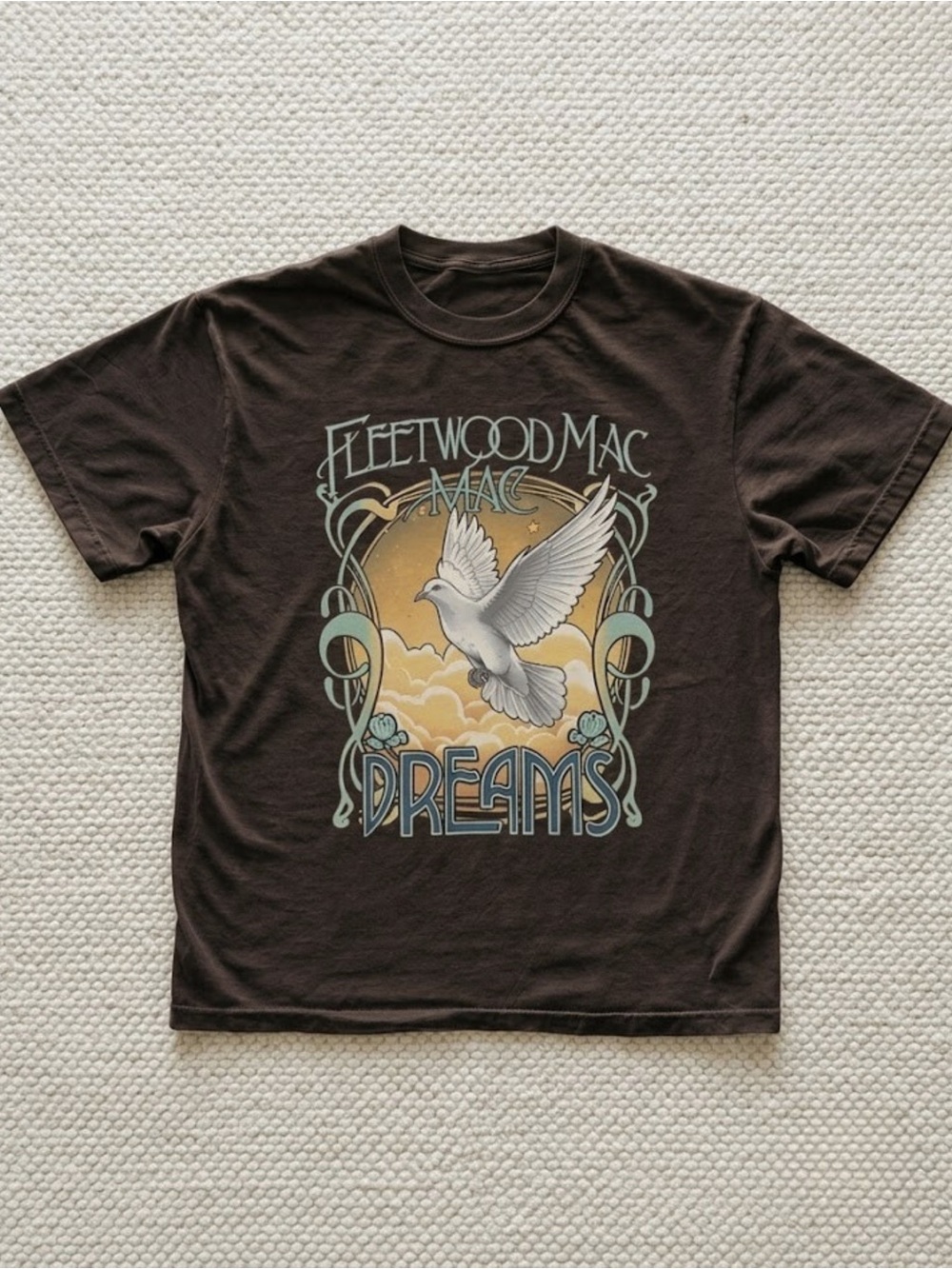 Fleetwood Mac 'Dreams' Band Graphic Tee - Brown